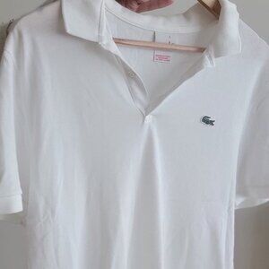 Lacoste men's polo/golf shirt size 6 white